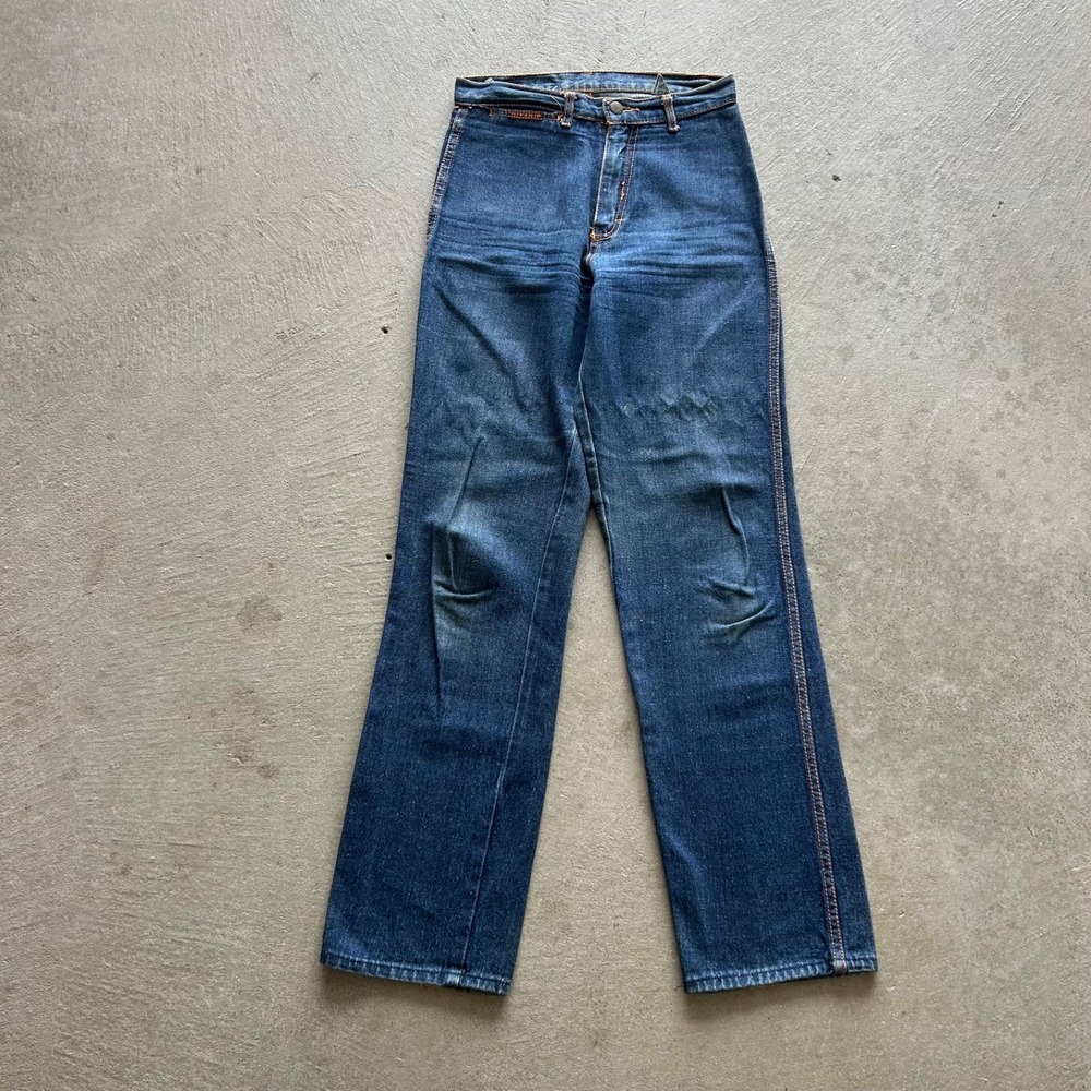 Vintage 80s Gitano Jeans Women's 27x32 Blue Medium Wash Denim Straight Fit